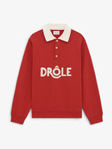Red 'Polo Drôle Col Crochet' Polo Shirt