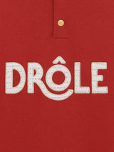 Red 'Polo Drôle Col Crochet' Polo Shirt