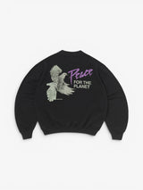 Black 'Peace For The Planet' Crewneck X ALLGLORY