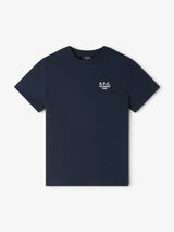 A.P.C. - Camiseta 'Rue Madame' Azul-Marinho Escuro