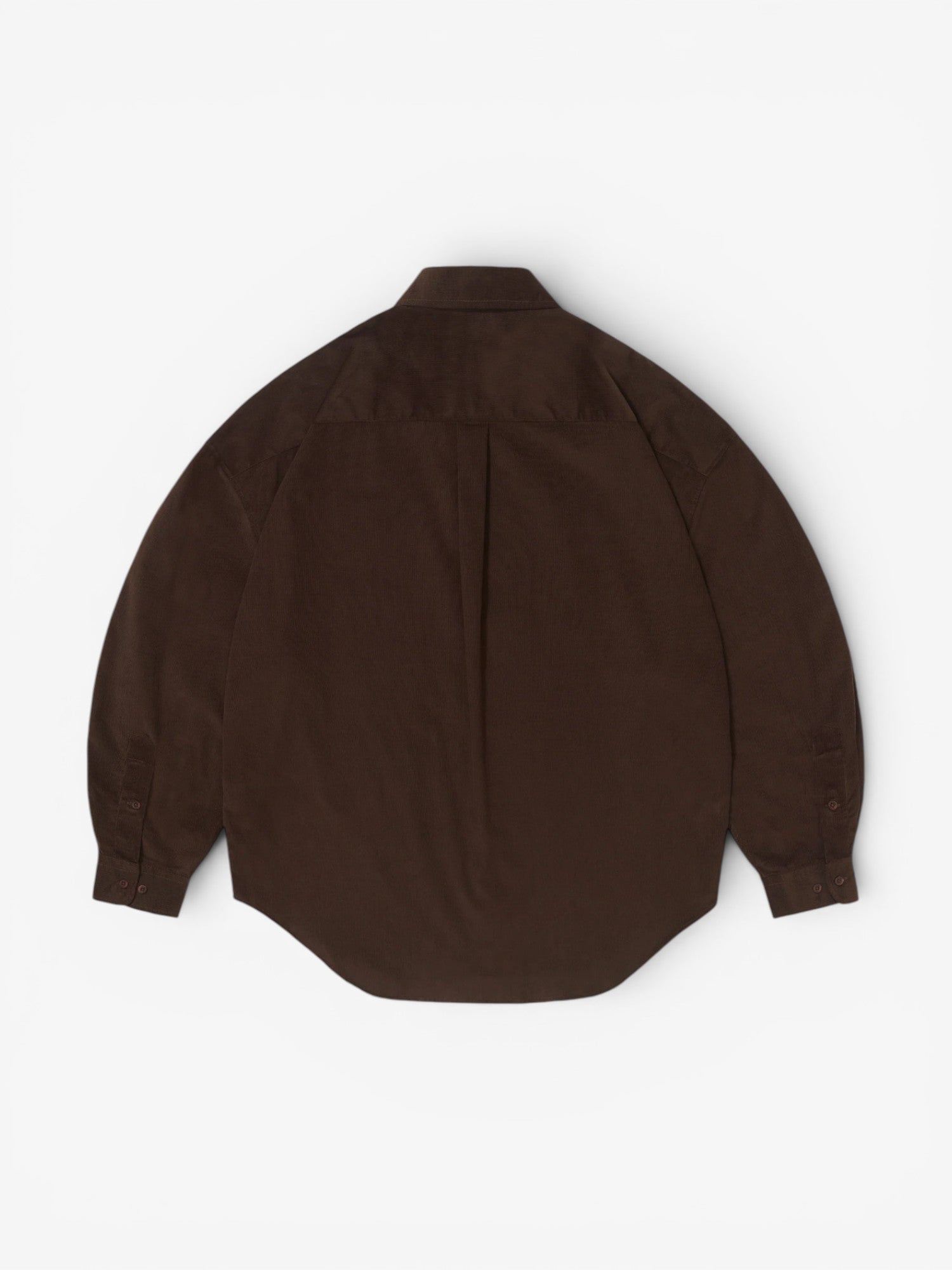 Brown 'Diana' Velvet Oversized Shirt