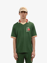 Green 'Polo D Hibiscus' Polo Shirt