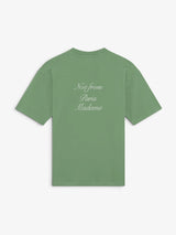 Green 'T-Shirt Slogan Calligraphy' Tee