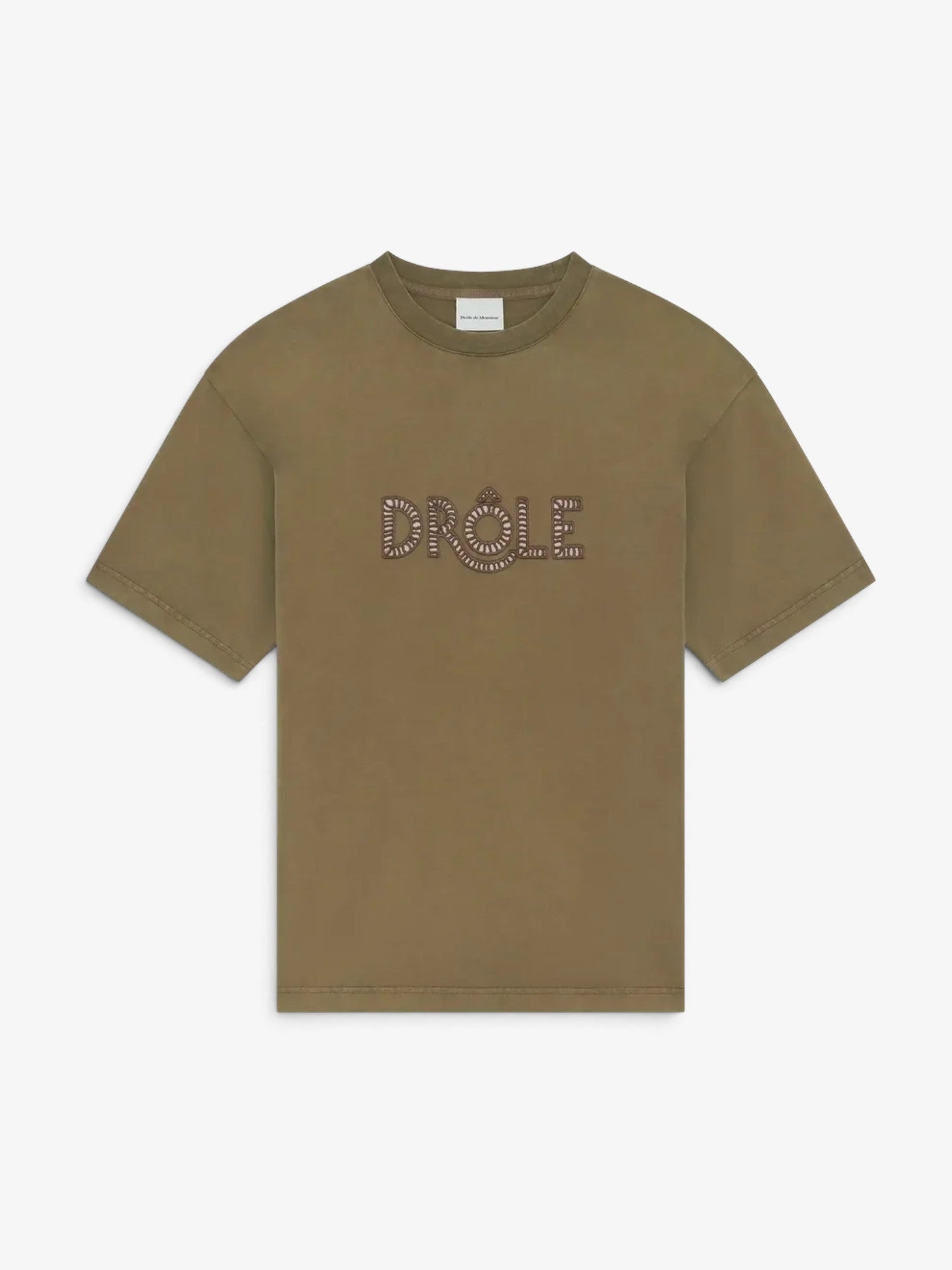 Green 'T-Shirt Drôle Ajouré' Tee