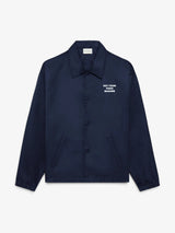 Navy 'La Veste Slogan' Coach Jacket