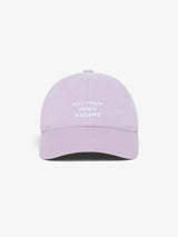Purple 'Casquette Slogan' Cap