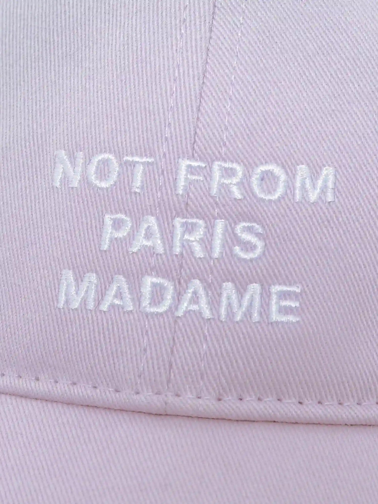 Purple 'Casquette Slogan' Cap