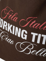 Brown 'Ciao Bello' Bag X FILA
