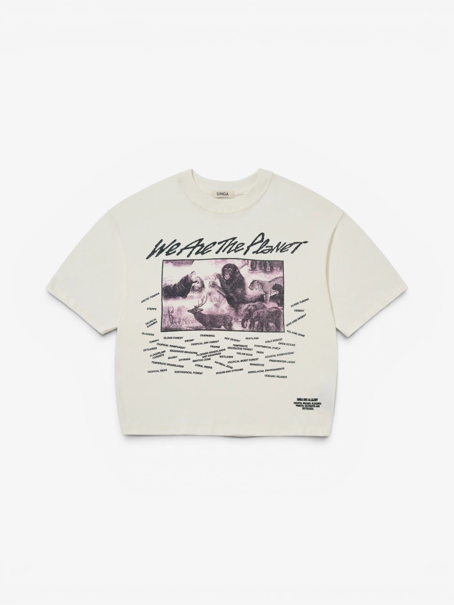 Off-White 'United For Love and Peace' Boxy Tee X ALLGLORY