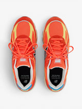 Made in USA 990v4 - Urgent Red/Maize/Sea Stone