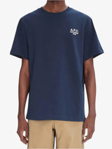 A.P.C. - Camiseta 'Rue Madame' Azul-Marinho Escuro
