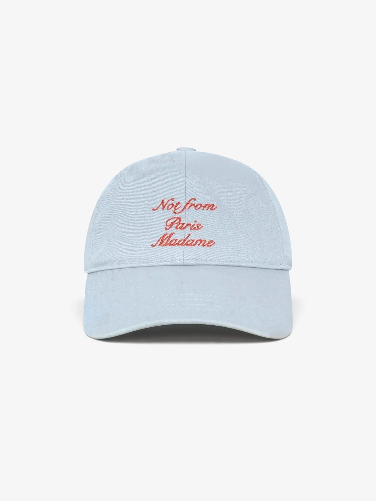 Blue 'Casquette Slogan Calligraphy' Cap