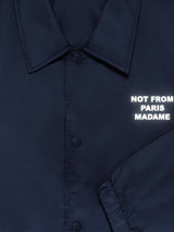 Navy 'La Veste Slogan' Coach Jacket