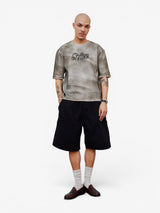 Grey 'Spray Logo' Tee