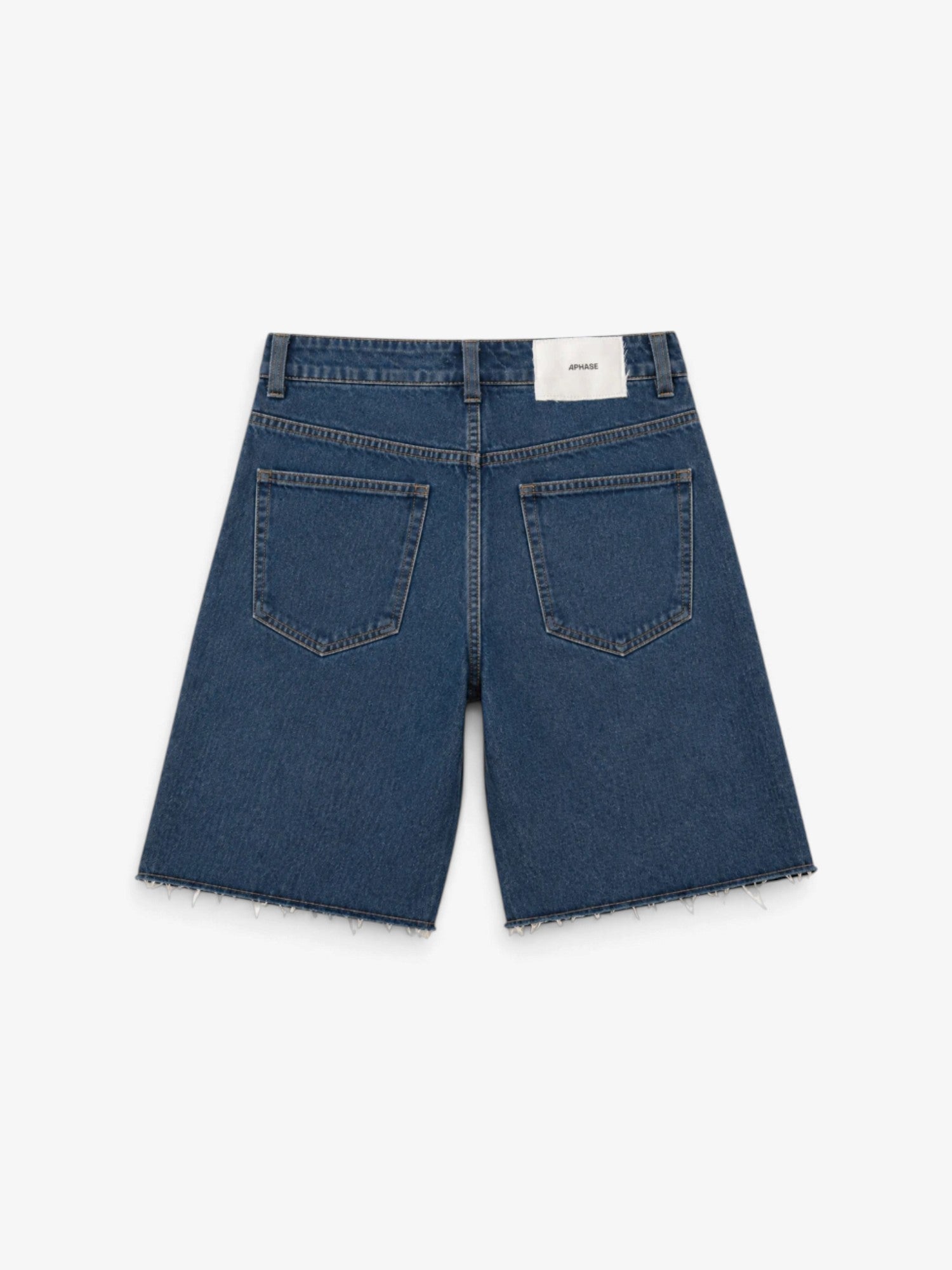 Vintage Blue Straight Denim Shorts