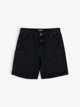 APHASE - Shorts 'Dusty' Desbotados em Preto