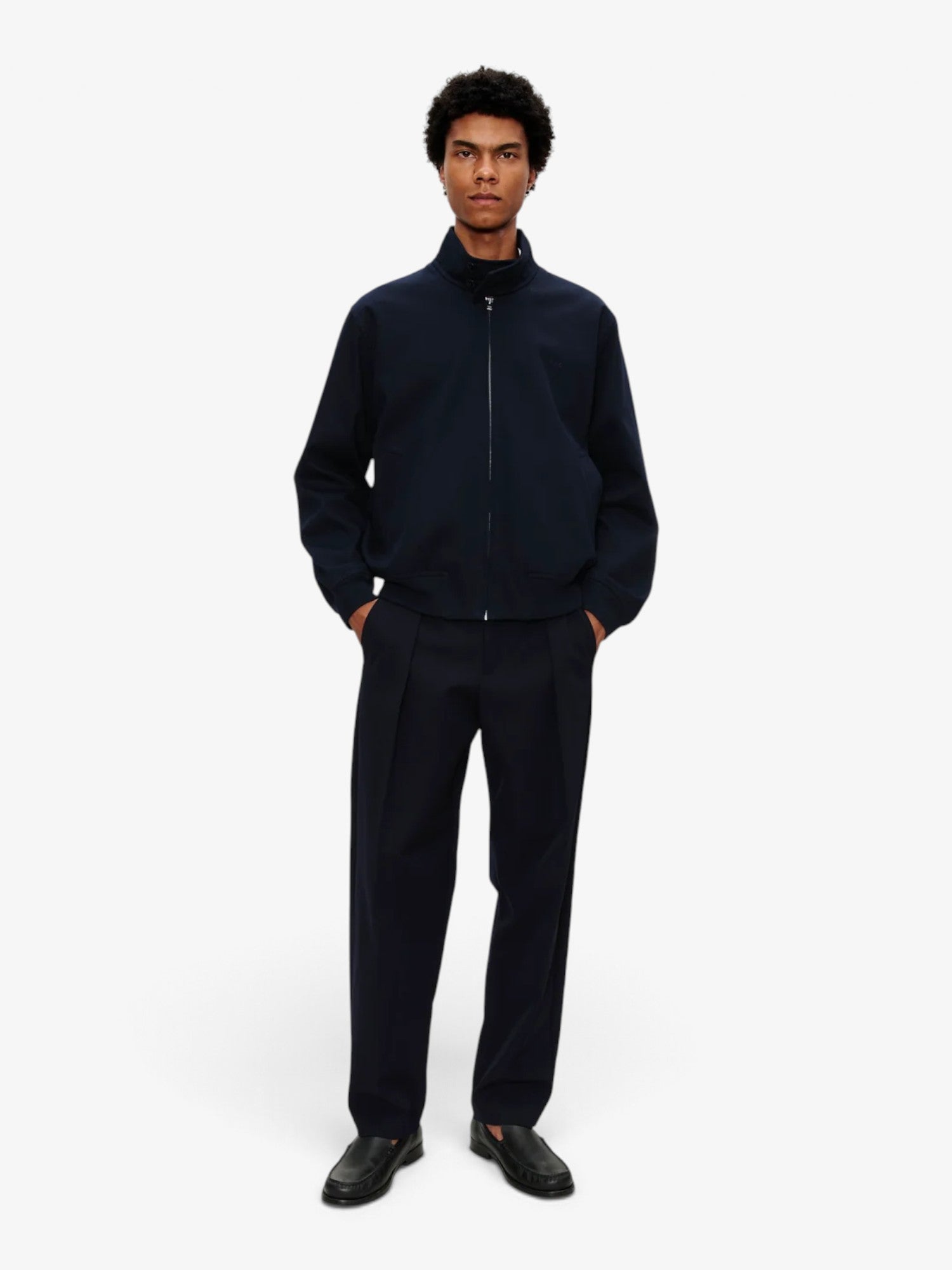 Navy 'Zipped' Jacket