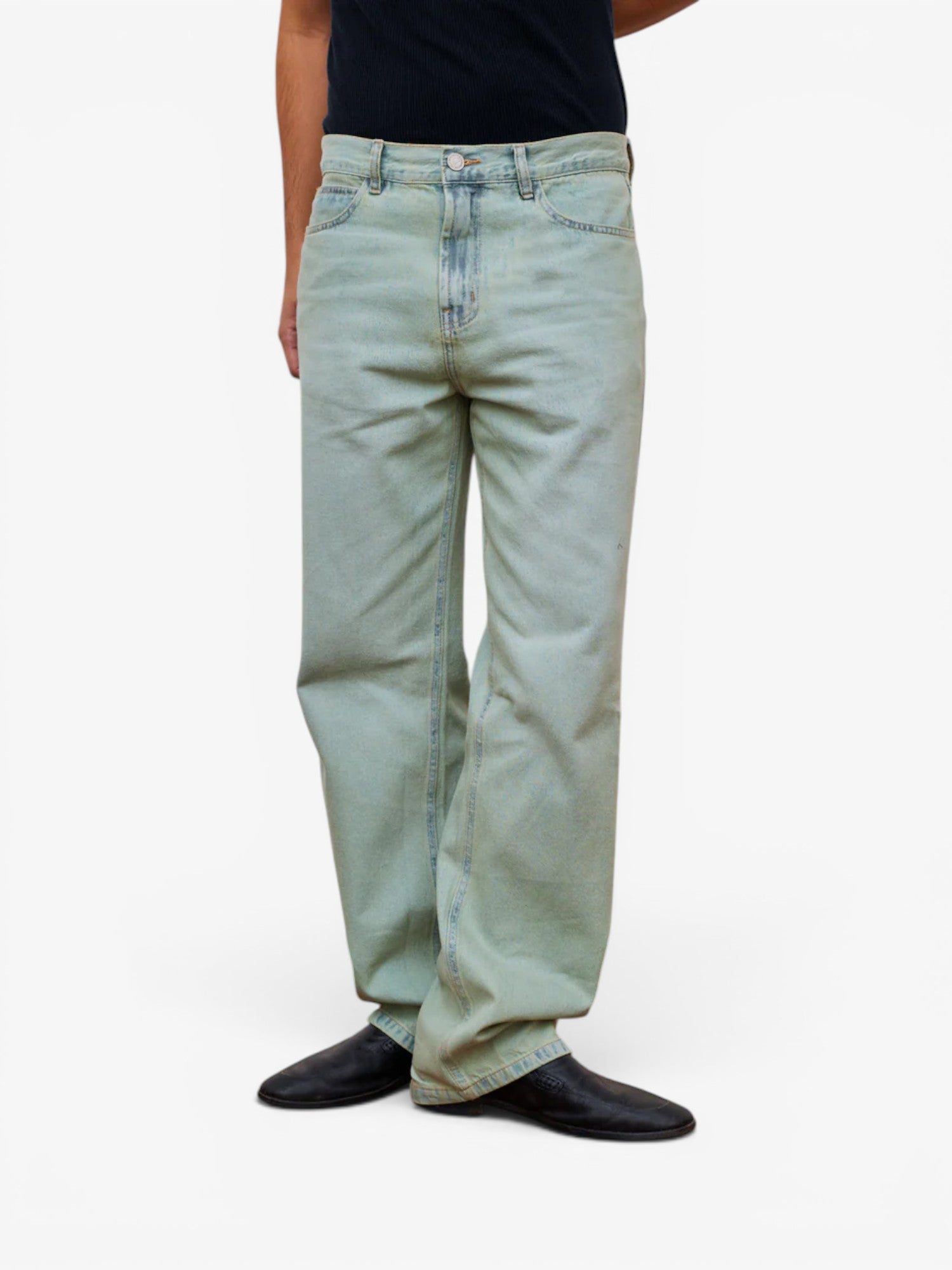 Ice Green Regular Jeans