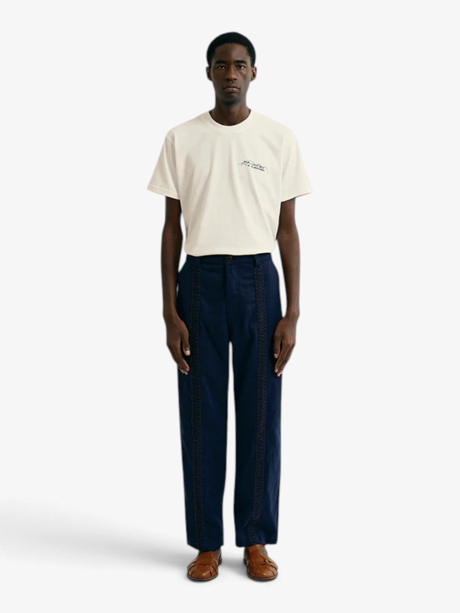Navy 'Catamarã' Pants X NIEMEYER