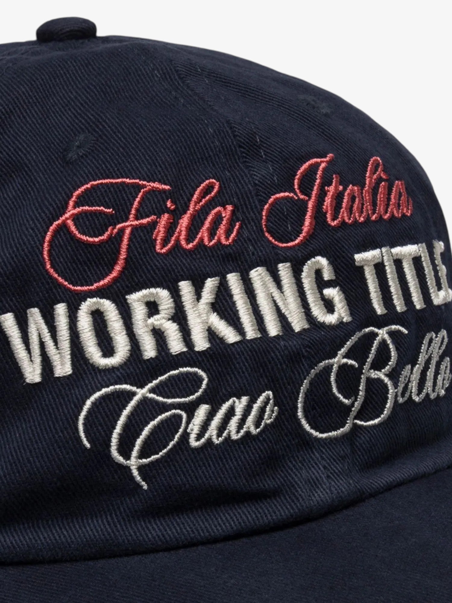 Navy 'Ciao Bello' Cap X FILA