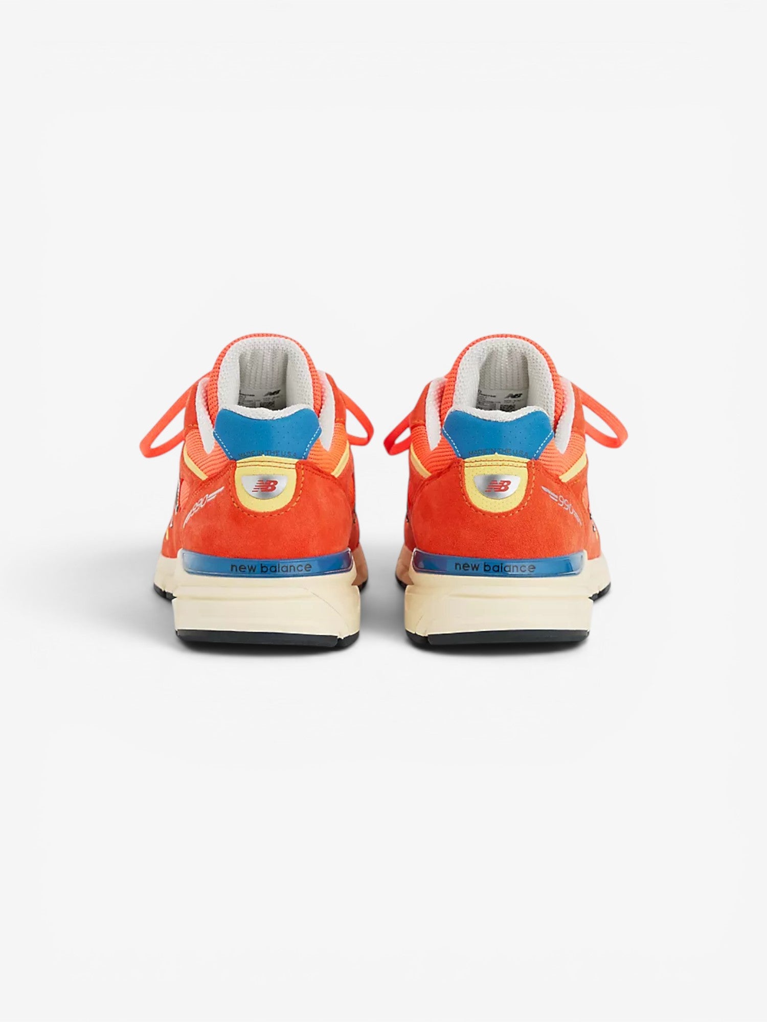 Made in USA 990v4 - Urgent Red/Maize/Sea Stone