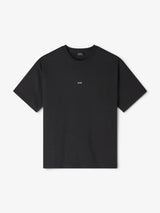 A.P.C - Camiseta Boxy 'Micro Logo' Preta/Branca