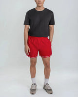 Red 'Vintage Runner' Shorts