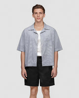Navy Stripes Egyptian Shirt