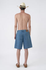 Blue Washed 'Amalfi' Denim Shorts