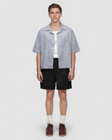 Navy Stripes Egyptian Shirt
