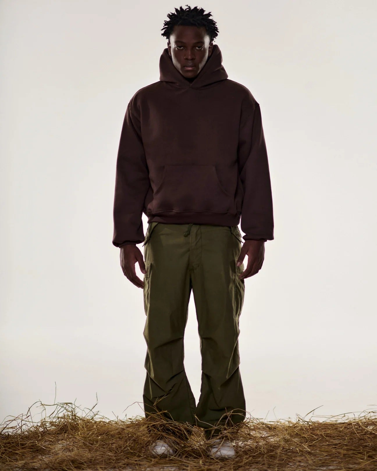 Brown Boxy Hoodie