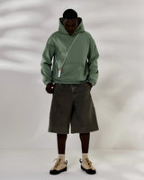 Green Moss Boxy Hoodie