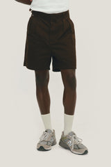 Brown Tailoring Double Shorts