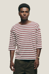 Wine Mariner Striped Sleeve 3/4