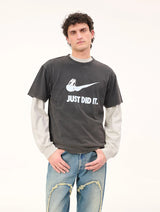 Black 'Just Did It' Tee