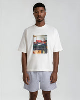 White 'Mid Century' Boxy Tee