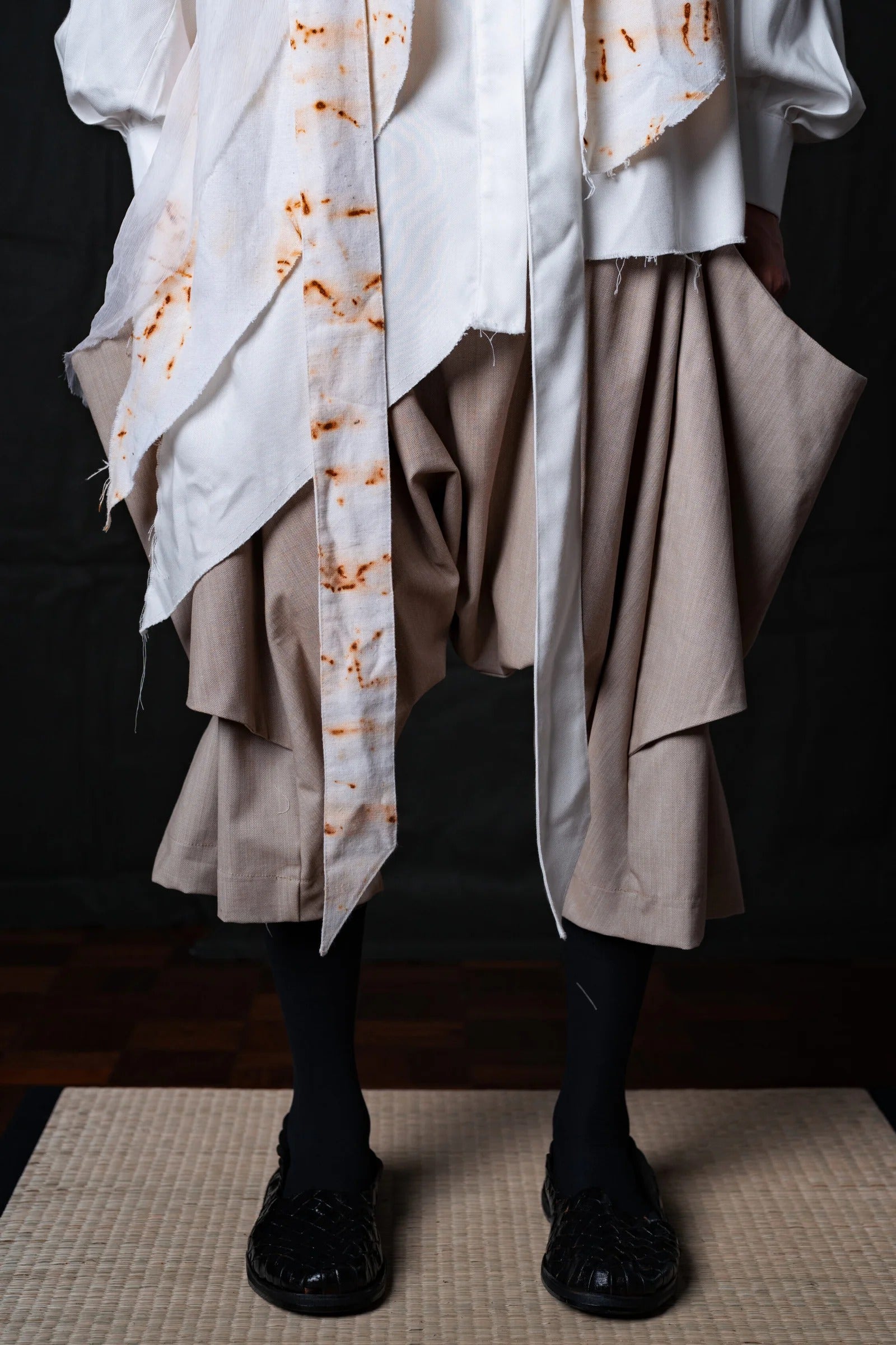 Beige 'Poketto' shorts