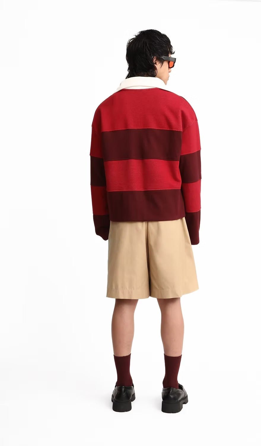 Duo Red Long Sleeve Polo Shirt