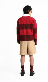 Duo Red Long Sleeve Polo Shirt