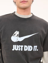 Black 'Just Did It' Tee