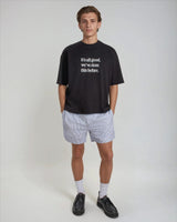 Black 'It's all good' Boxy Tee