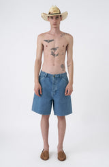 Blue Washed 'Amalfi' Denim Shorts