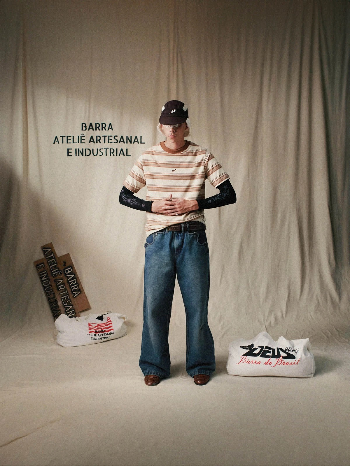 Sriped 'B Garça' Tee