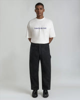 White 'Cool' Boxy Tee