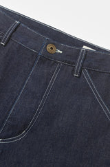 Navy Raw 'Amalfi' Denim Shorts