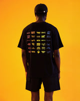 Black 'Logo' Oversized Tee