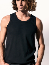 Black Everyday Ribbed Tank Top