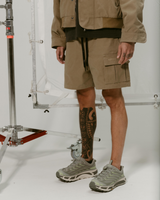Beige Cargo Shorts