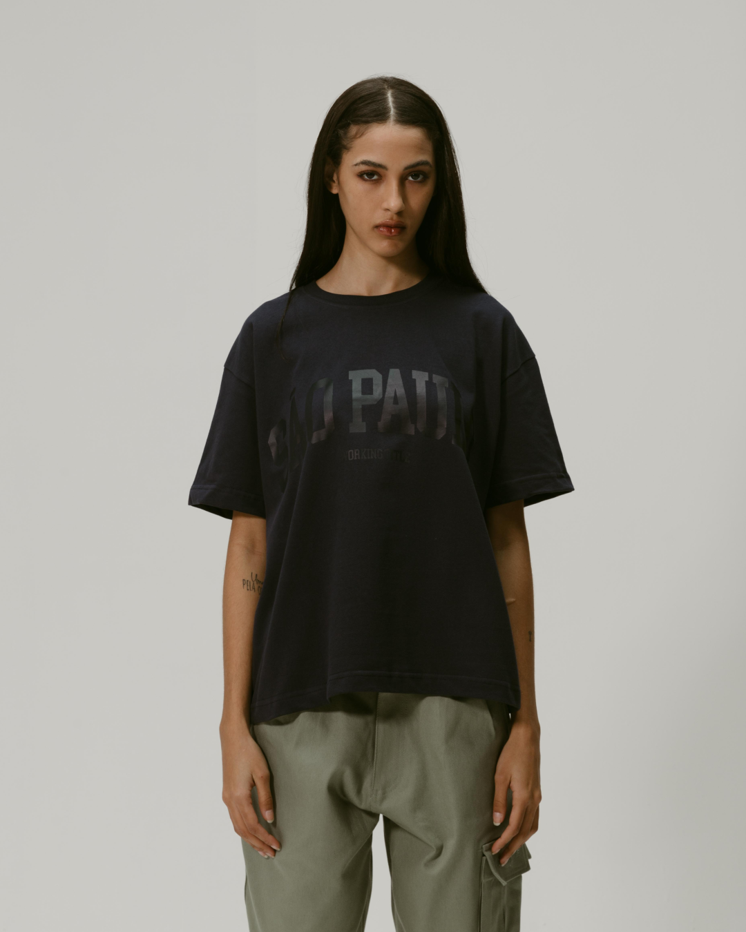 Navy São Paulo Boxy Tee