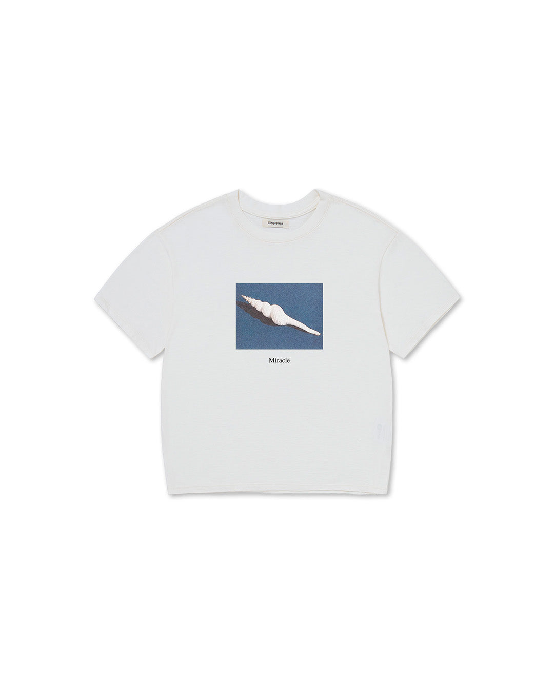 White 'Miracle' Boxy Regular Tee – WORKING TITLE